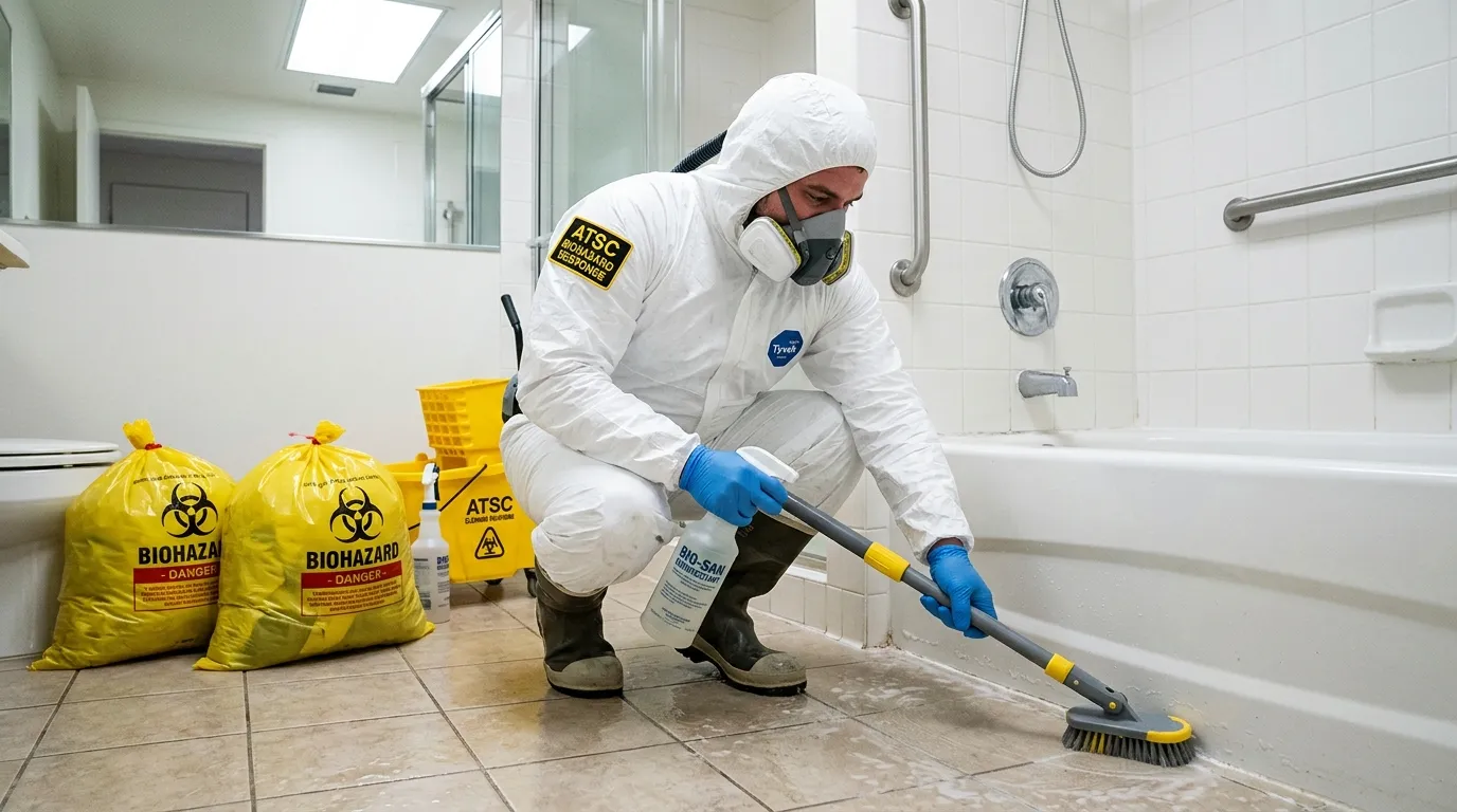 Decontamination equipment deployed for Blood Cleanup in South Portland Gardens